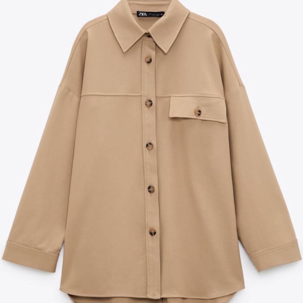 Zara oversized pocket top